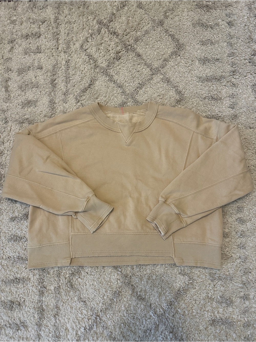 FP Movement by Free People Relaxed Crewneck Sweatshirt in Tan